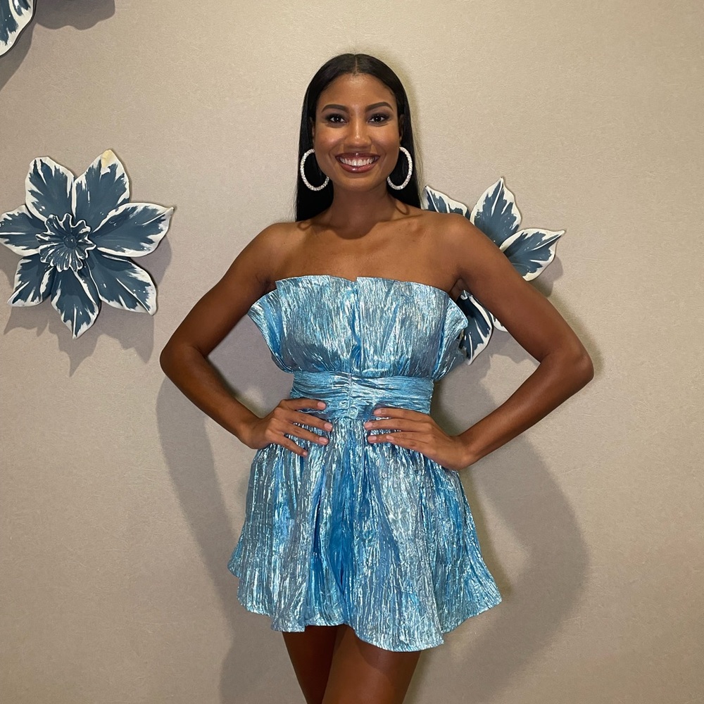 Metallic romper
